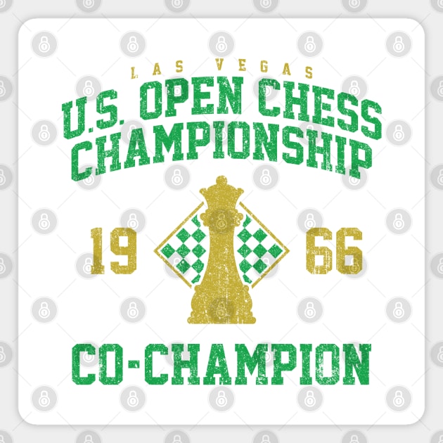 1966 US Open Chess Championship Co-Champion (Variant) Magnet by huckblade